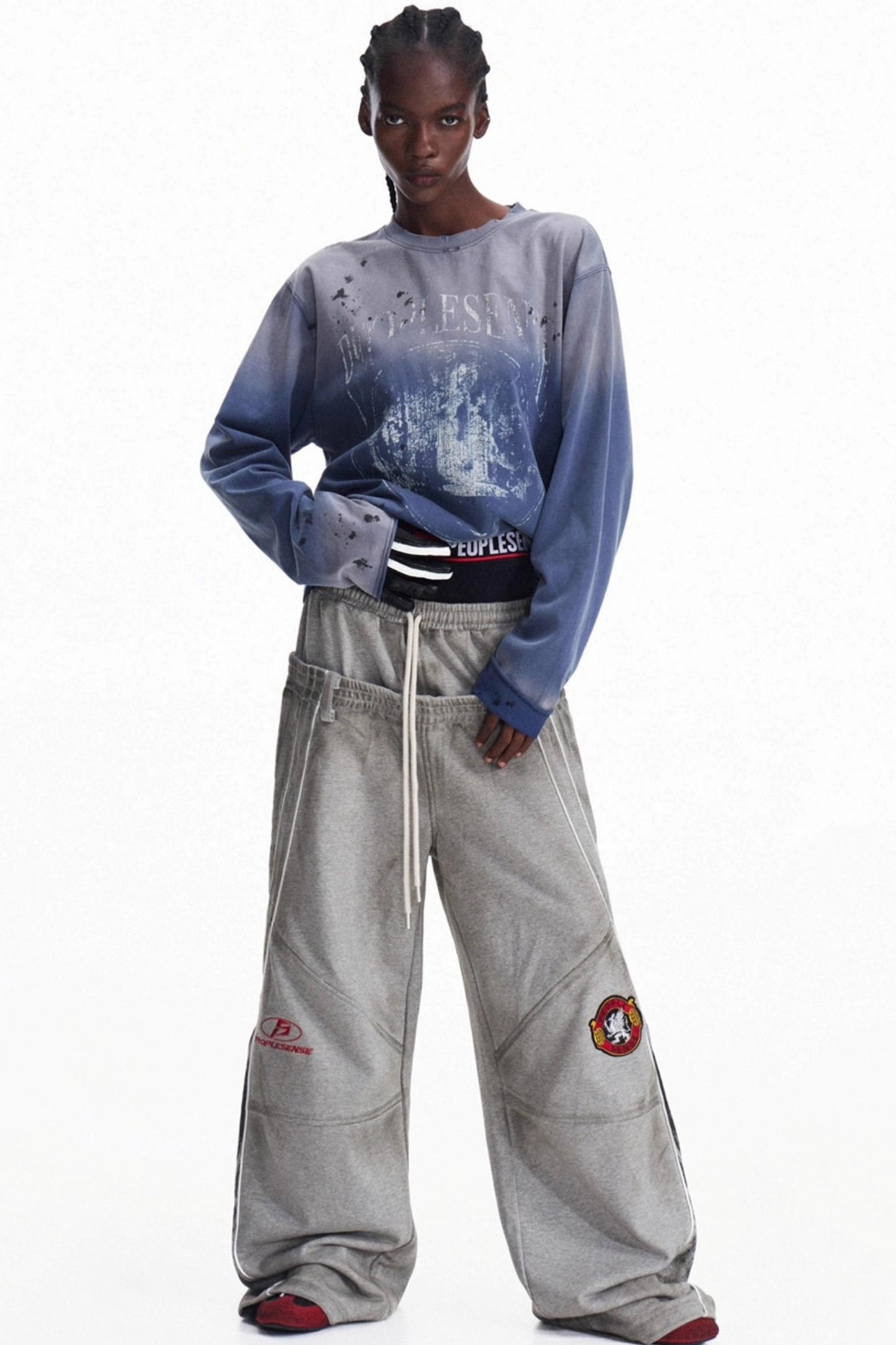 Vintage Gradient Pullover Sweatshirt