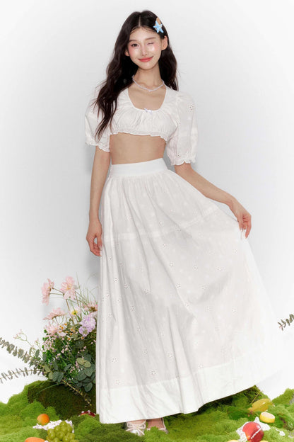 French Bubble Waist Skirt Set-Up