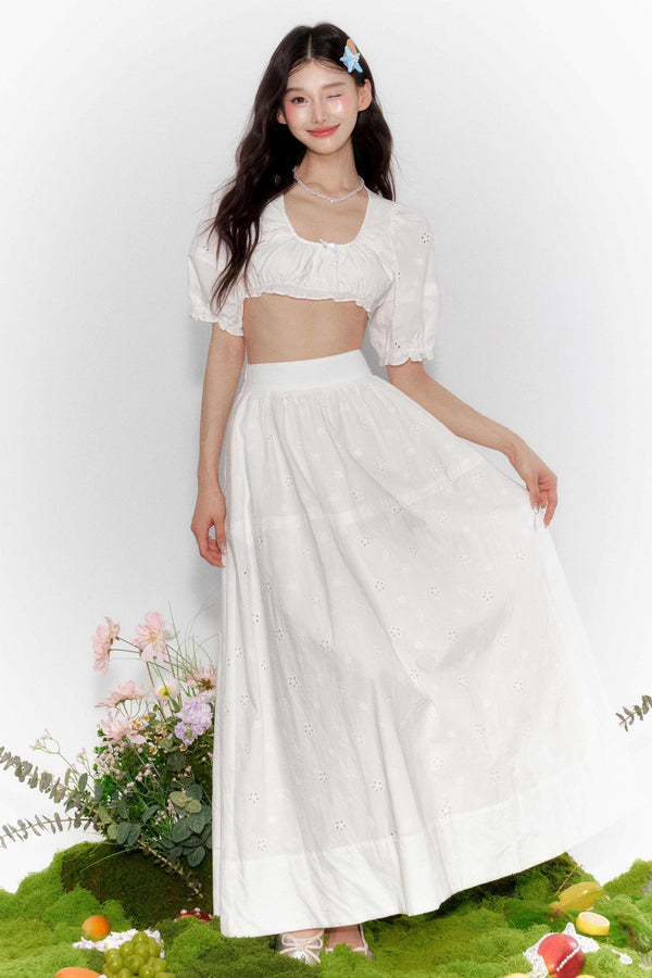 French Bubble Waist Skirt Set-Up