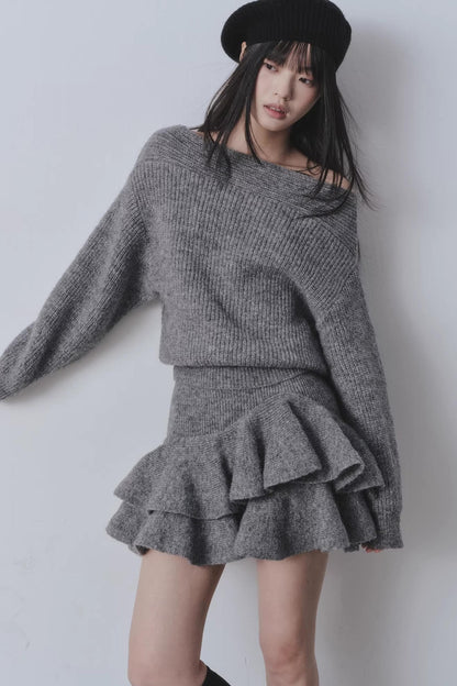 Nordic Morning Mist Wool Sweater Set