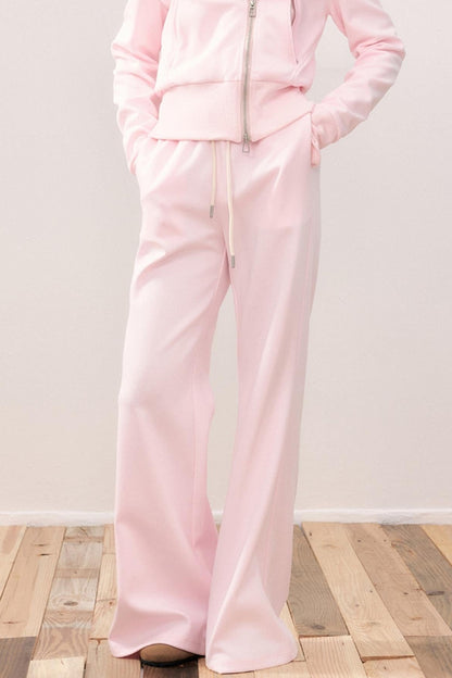 Lapel Fur Collar Fleece Jacket & Pants Set-Up