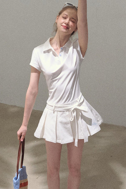 Cool Cotton Polo Skirt Set-Up