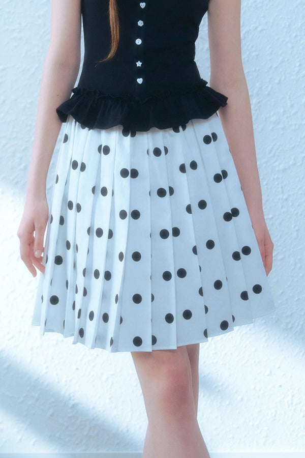 Pleated Midi Skirt