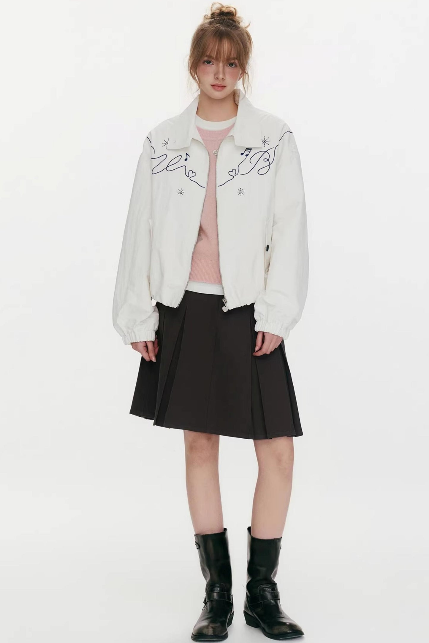 Dynamic Trajectory Embroidered Jacket