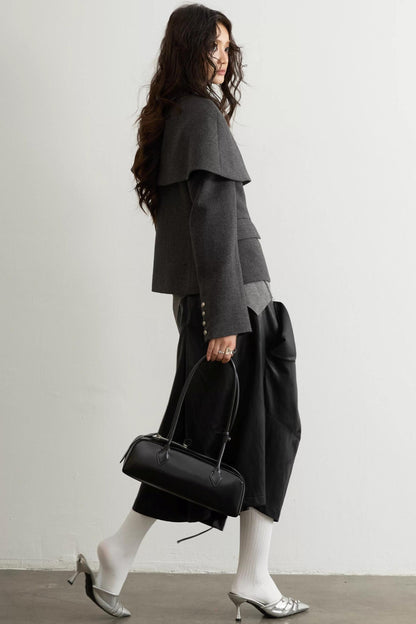 Retro Woolen Cape Coat