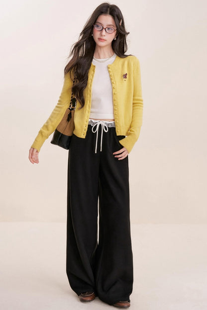 Romantic Lace Wide-Leg Pants