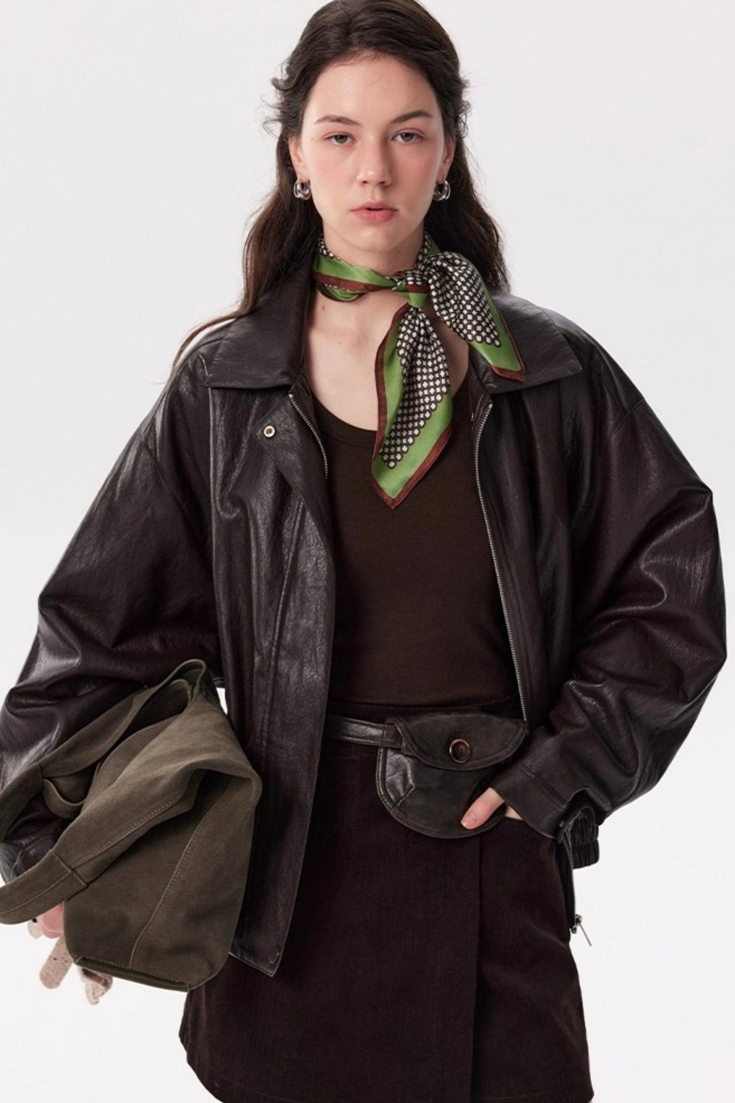 Caramel Wax PU Leather Jacket