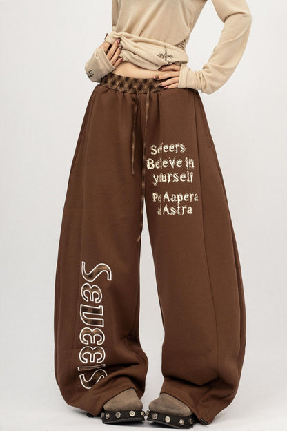Retro Spice Girl Wide-Leg Pants