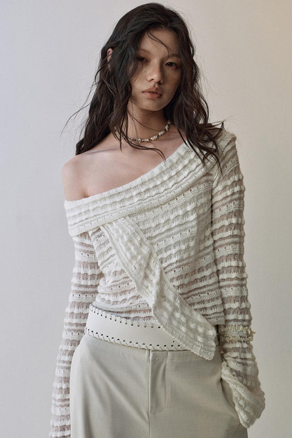 Clouds Knitted Fluffy Top