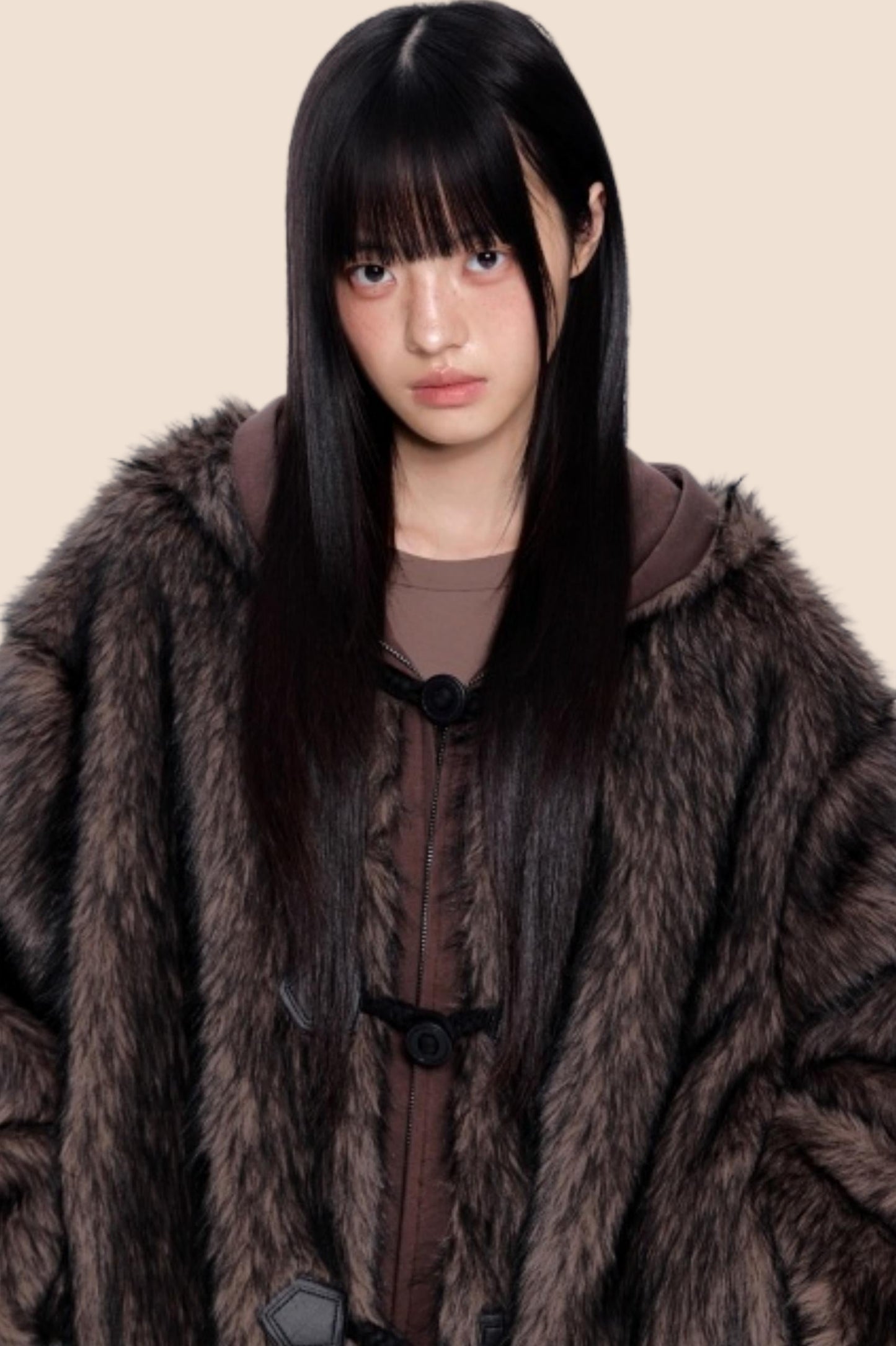 Faux Fur Hooded Jacket