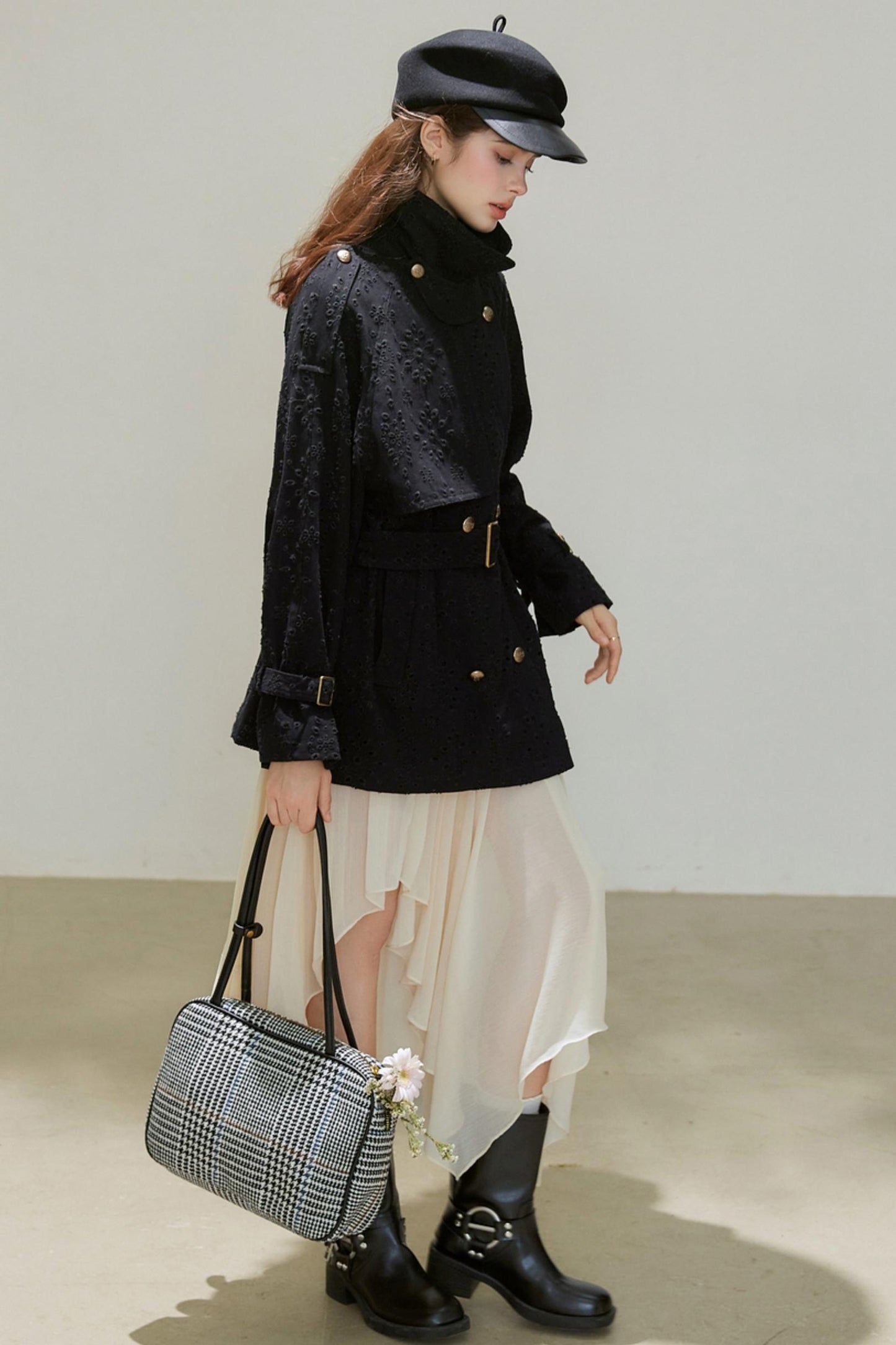 Autumn Double-Breasted Midi Coat