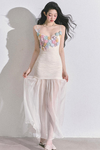 Autumn Floral Slip Dress Set-Up