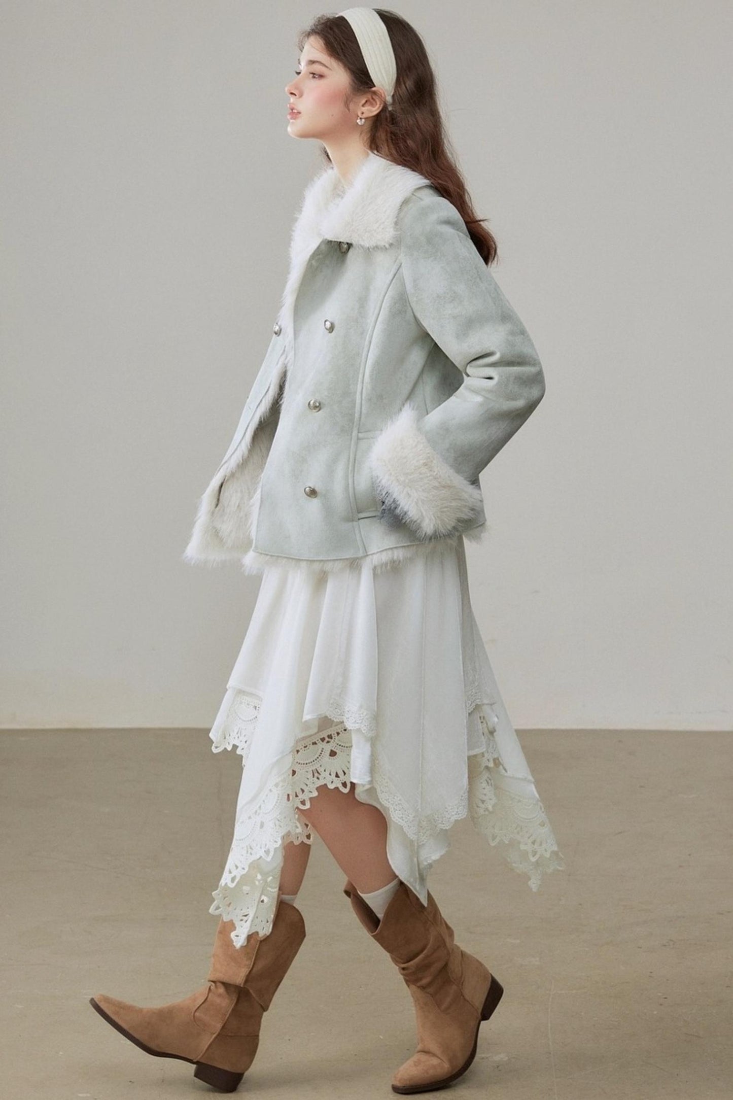 Loose Lapel Thickened Warm Jackets