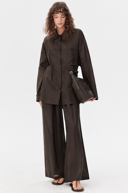 Tencel Ramie Summer Shirt Set-Up