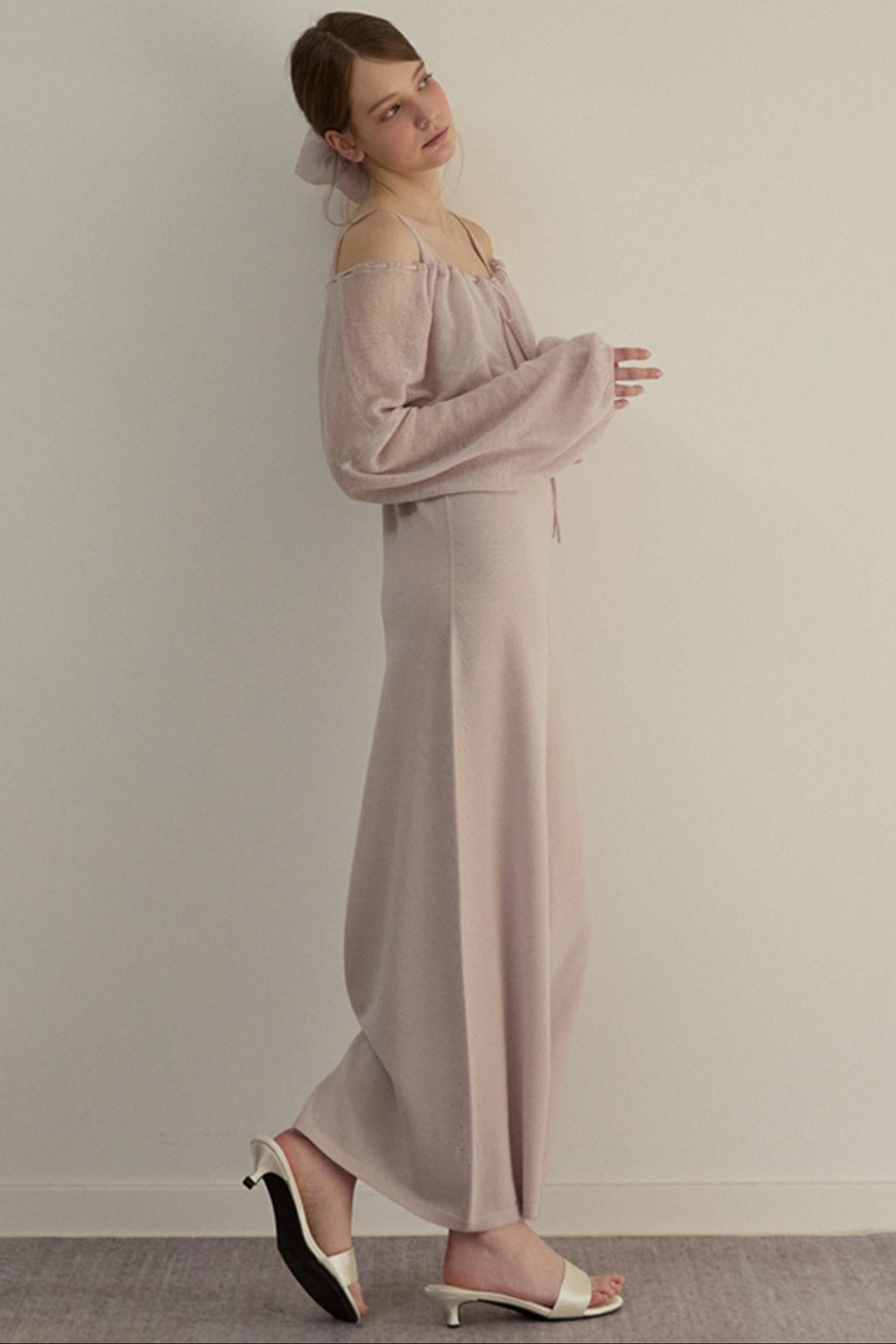 Pink Duo One-piece Pants Set-Up