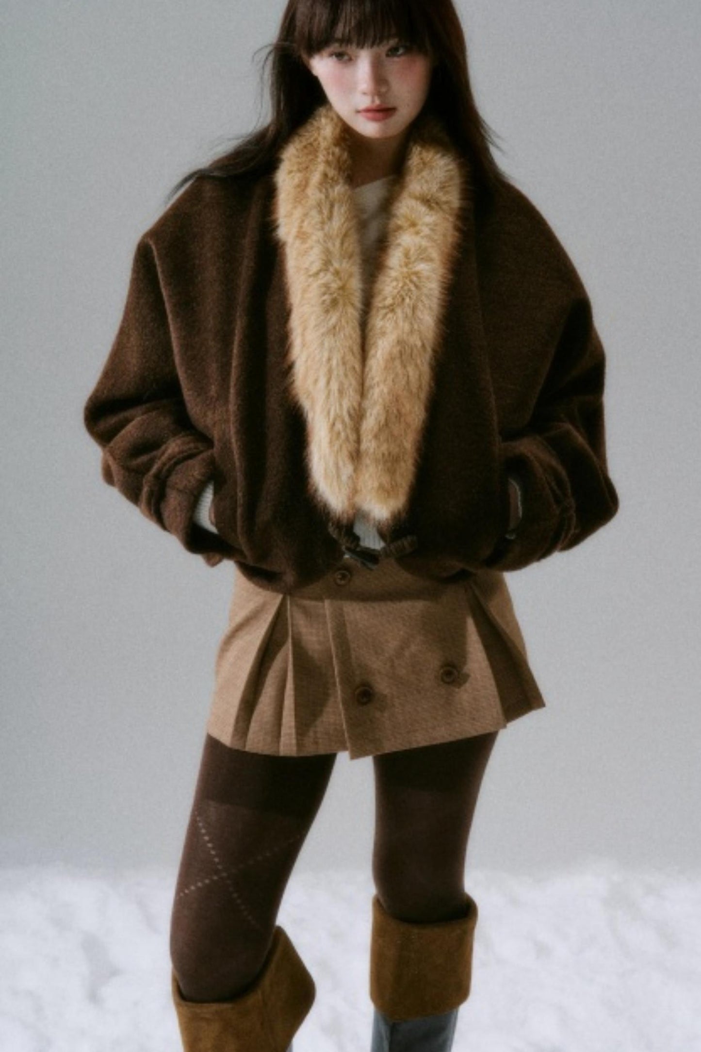 Lost Forest Woolen Cardigan Coat