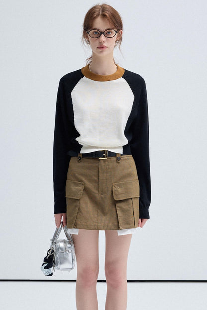 IRREGULAR DESIGN CARGO SKIRT