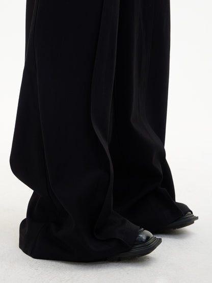 Loose straight wide-leg pants