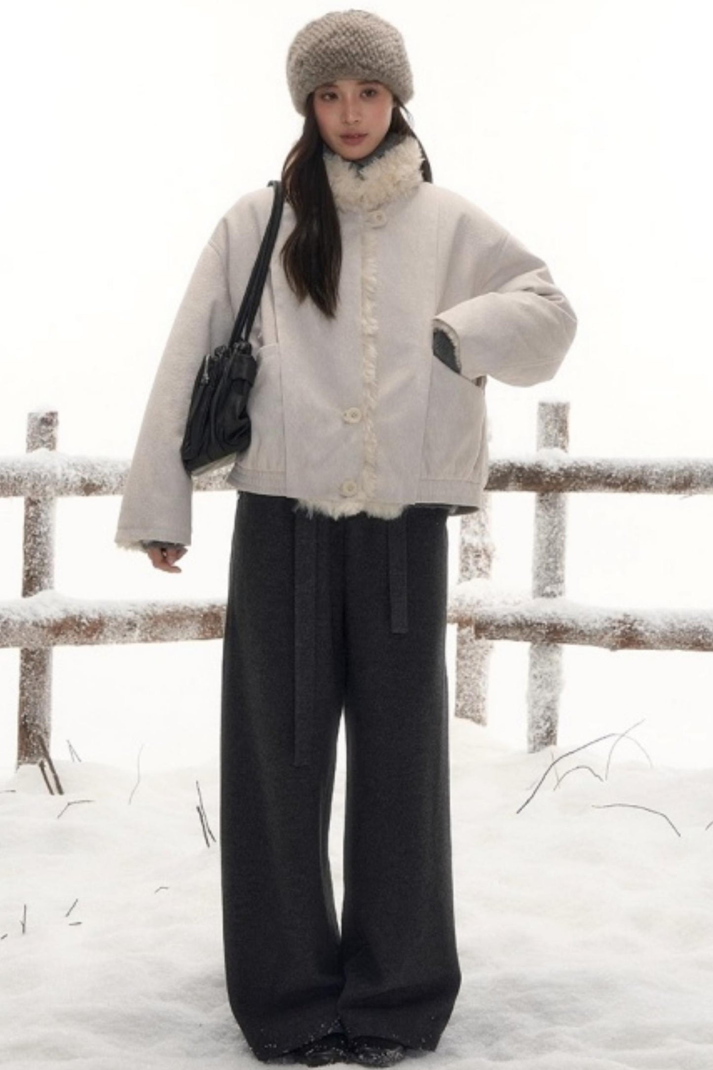 Reversible Lamb Wool Coat