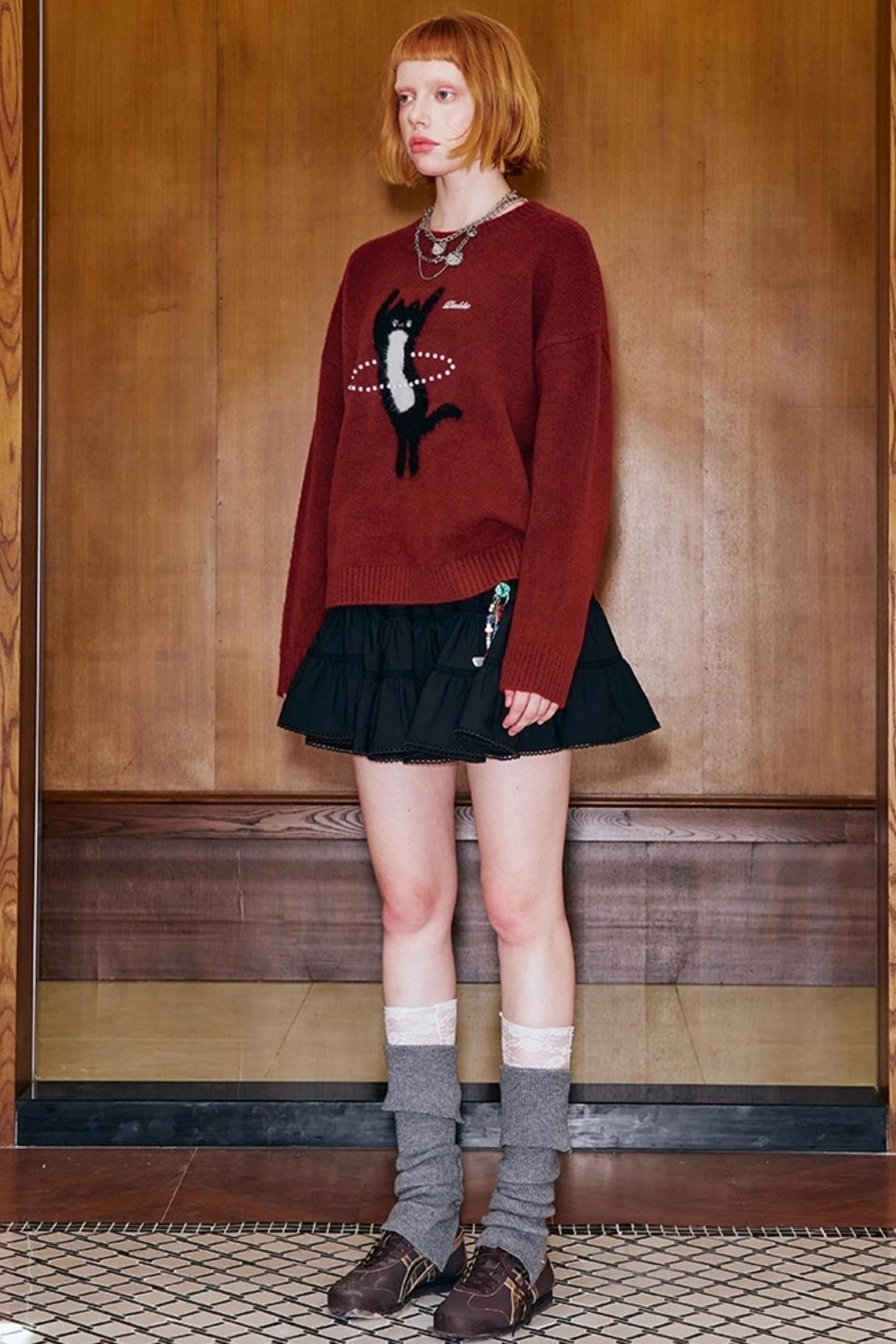 Laser Beaded Knitted Sweater