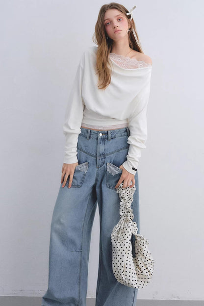 Love Asgony Off-Shoulder Top set-Up