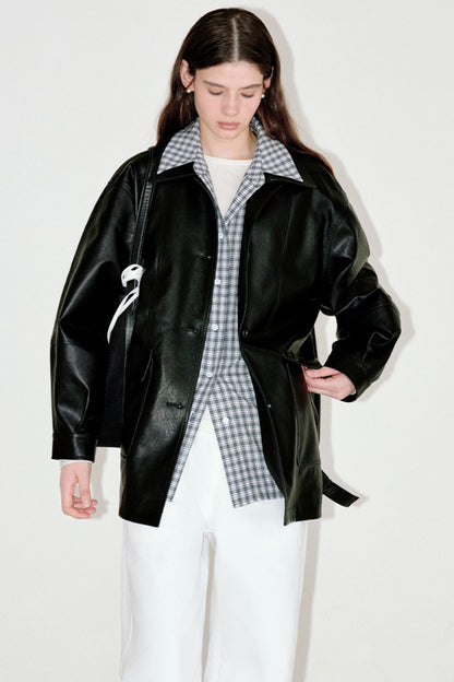 Versatile Retro Leather Jacket