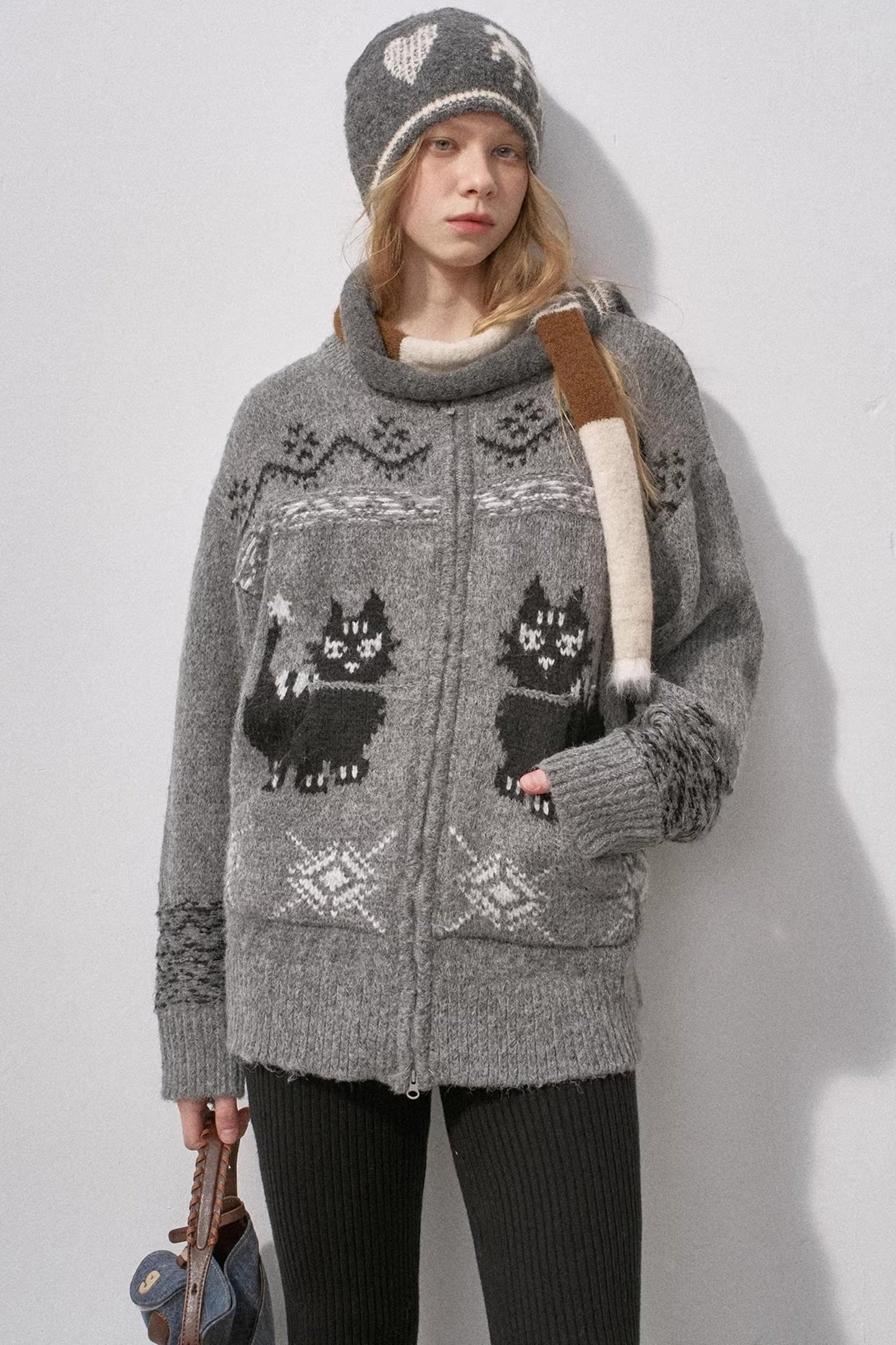 Noble Cat Knit Sweater