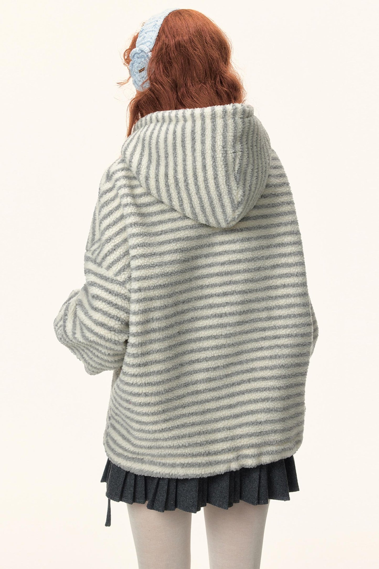 Imitation Cashmere Hooded Top