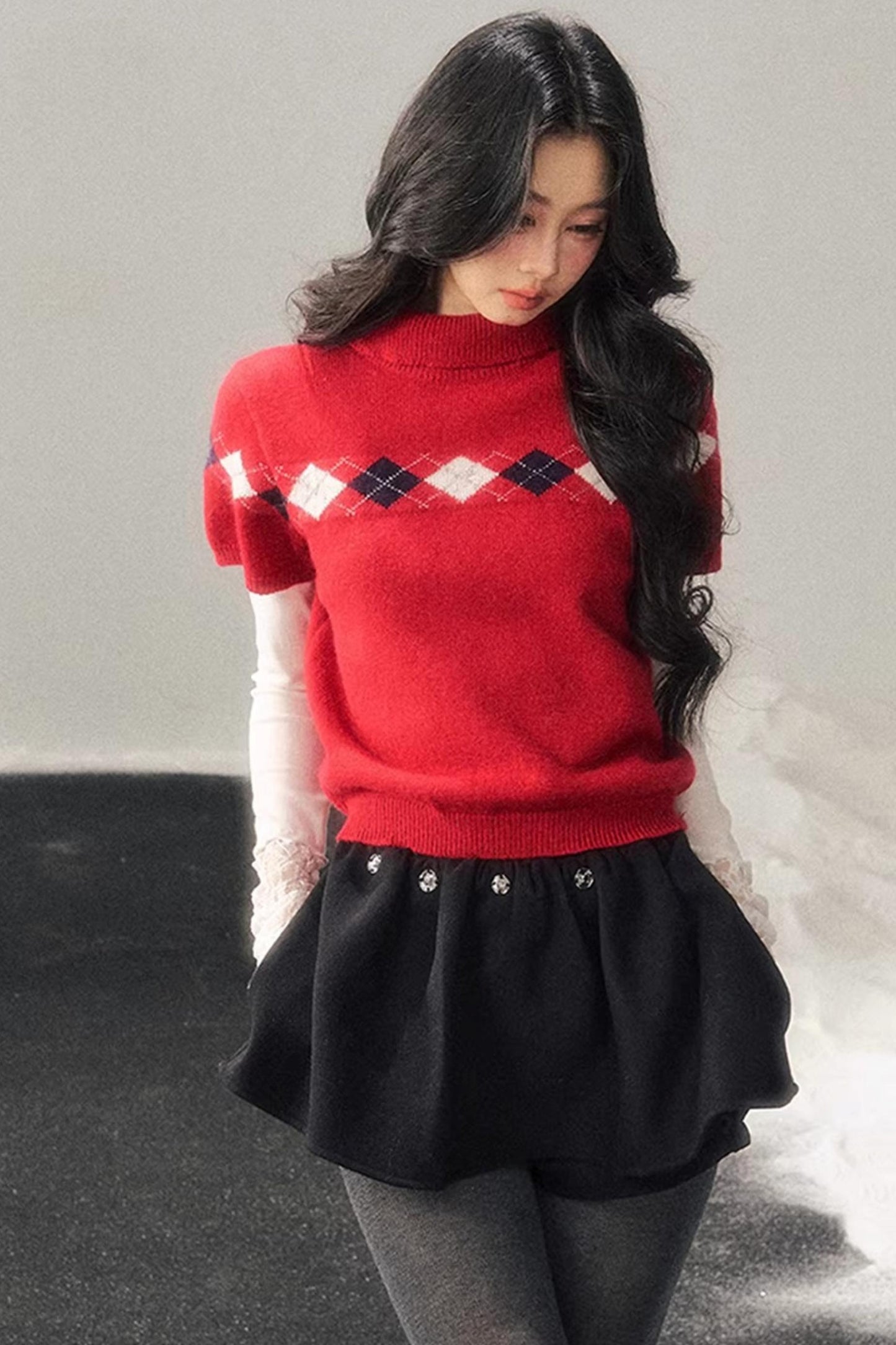 Snowy Scene Knit Sweater