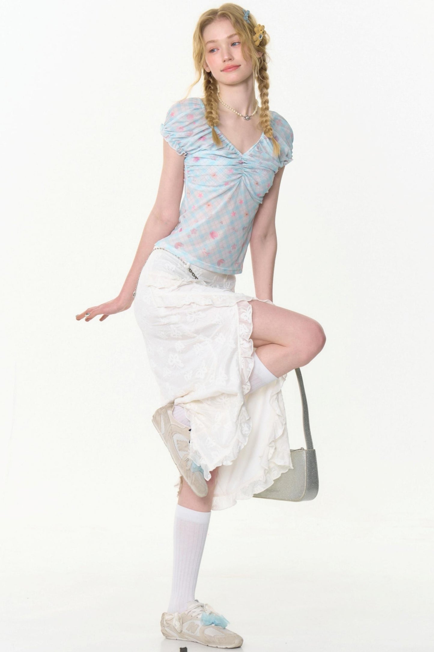 Summer Lace Midi Skirt