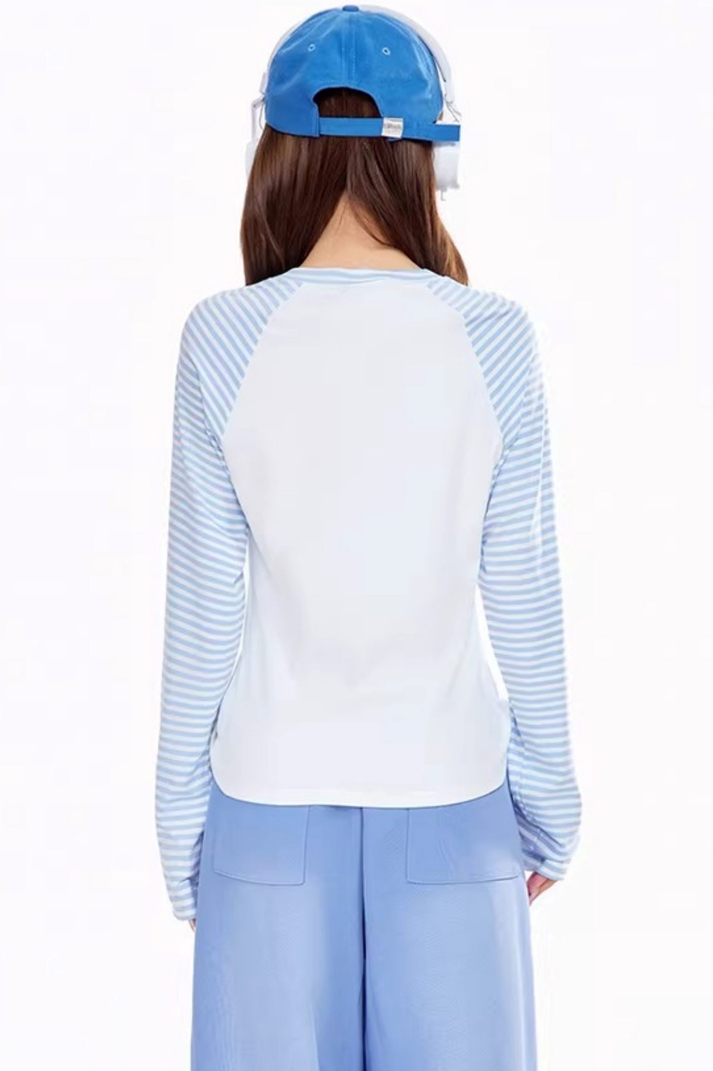 Retro Striped Raglan Top
