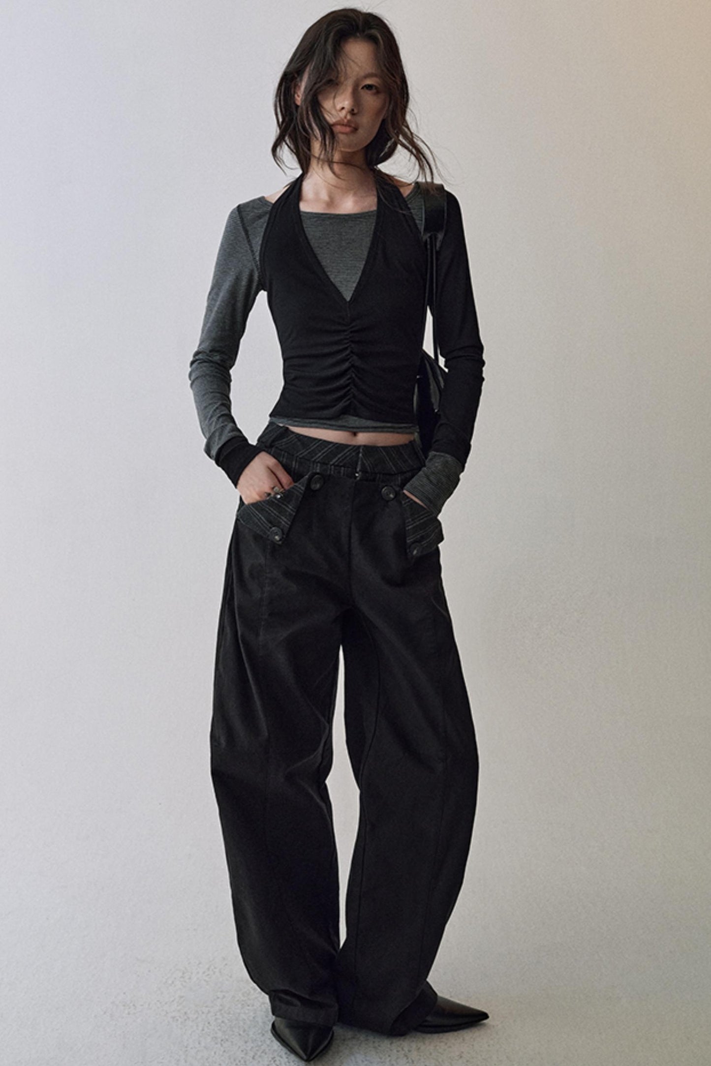 Striped Halterneck T-shirt