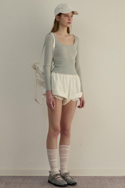 Chill White High-Waist Pants