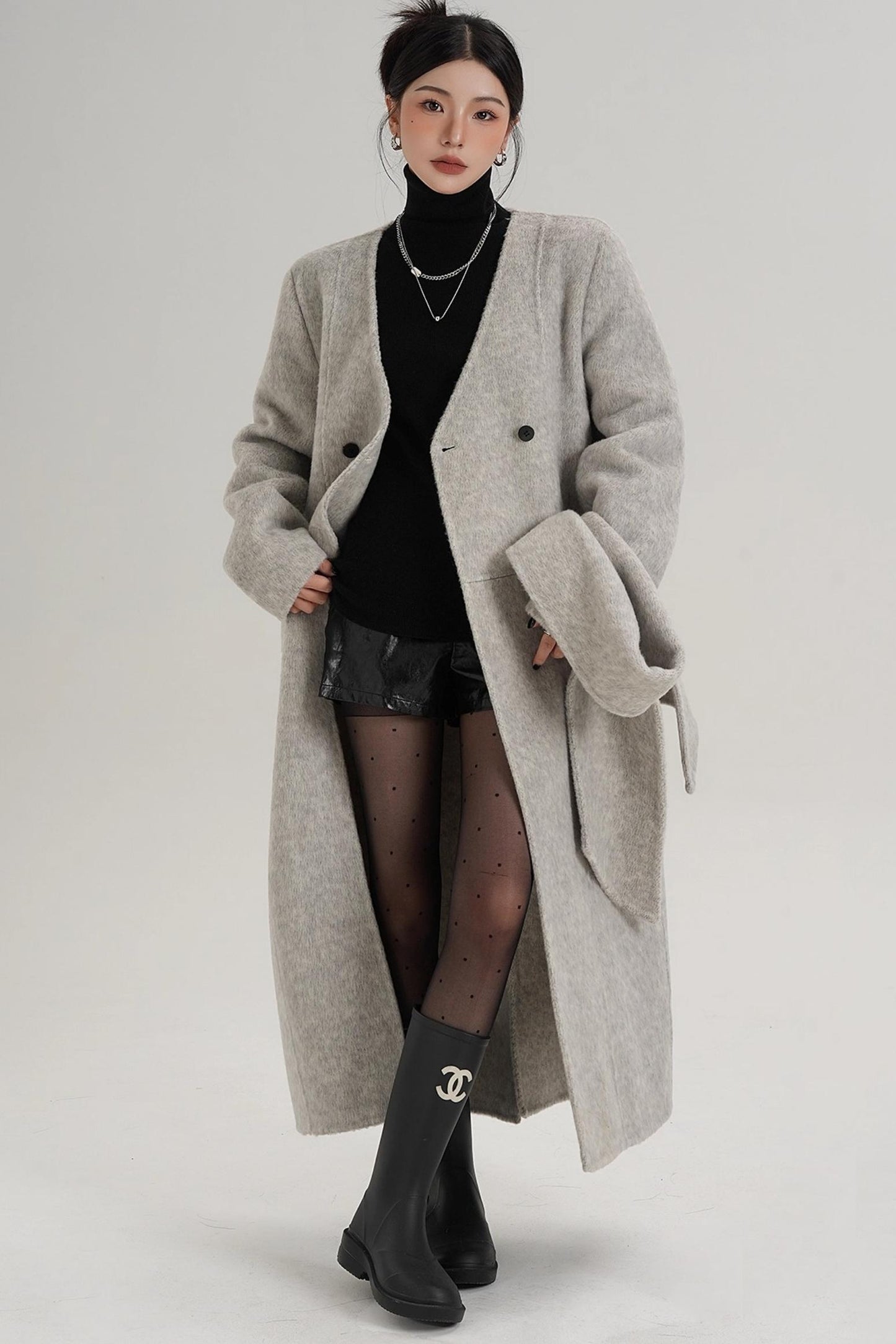 Wool Reversible Coat