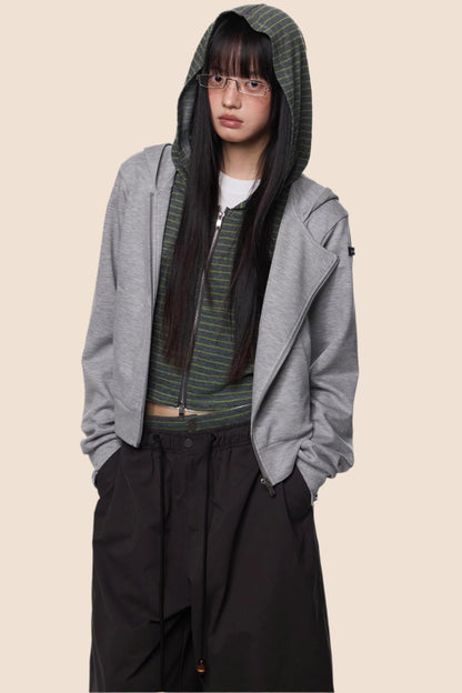 Cropped Patchwork Cardigan