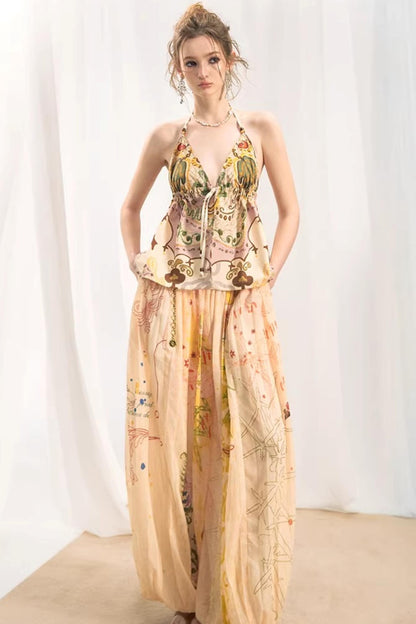 Bohemian Printed Halter Top
