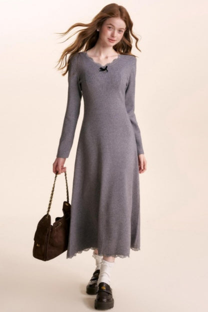 Romantic Lace Knit Dress