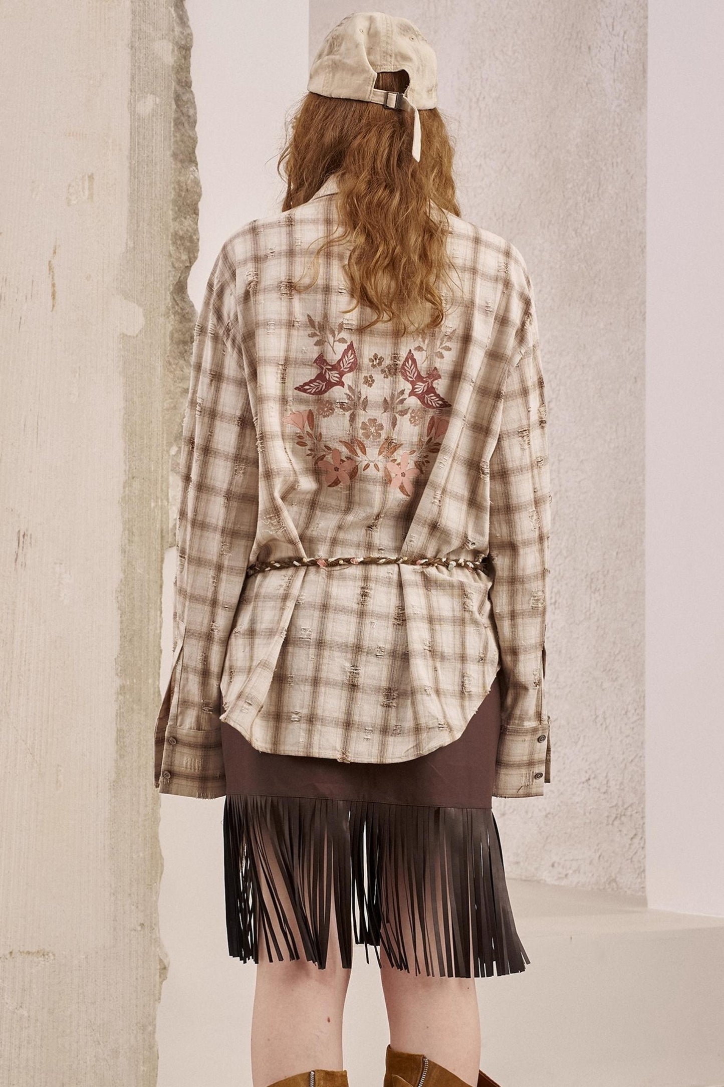 Vintage Distressed Plaid Shirt