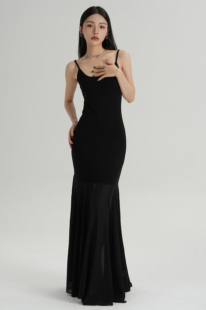 Summer Fishtail Halter Dress