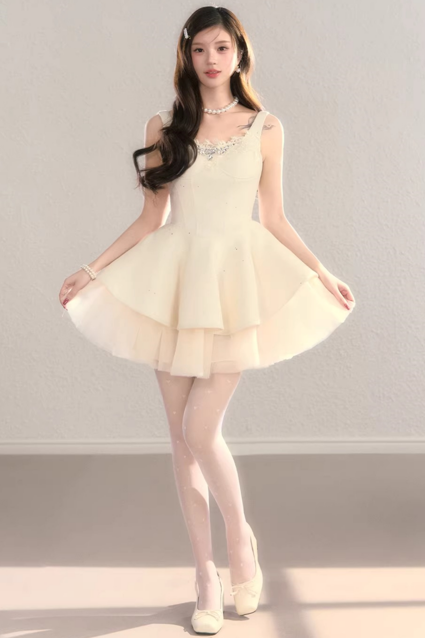 Princess Lace Puffy Dress