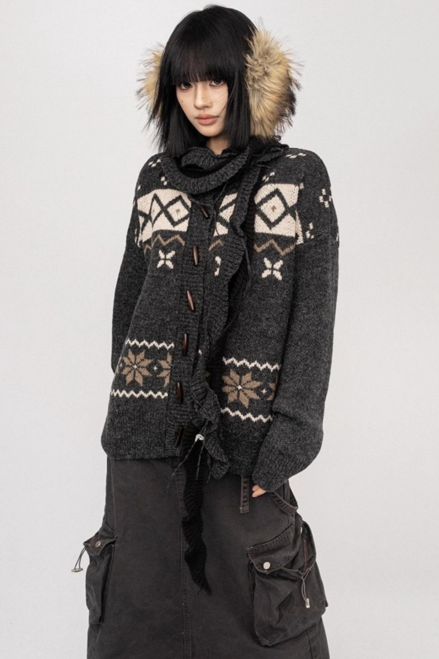 Fair Island Button Sweater