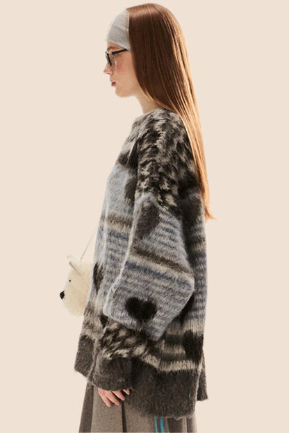 Retro Fair Isle Knit Sweater