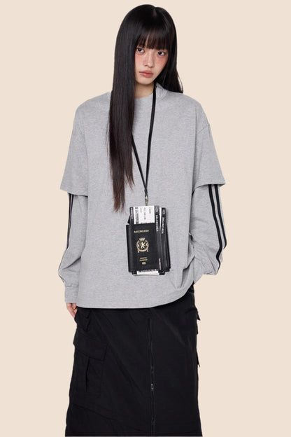 Stripe Long Sleeve Top