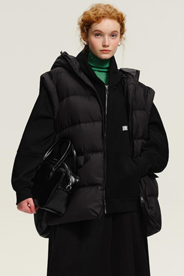 Thick Hooded Down Vest