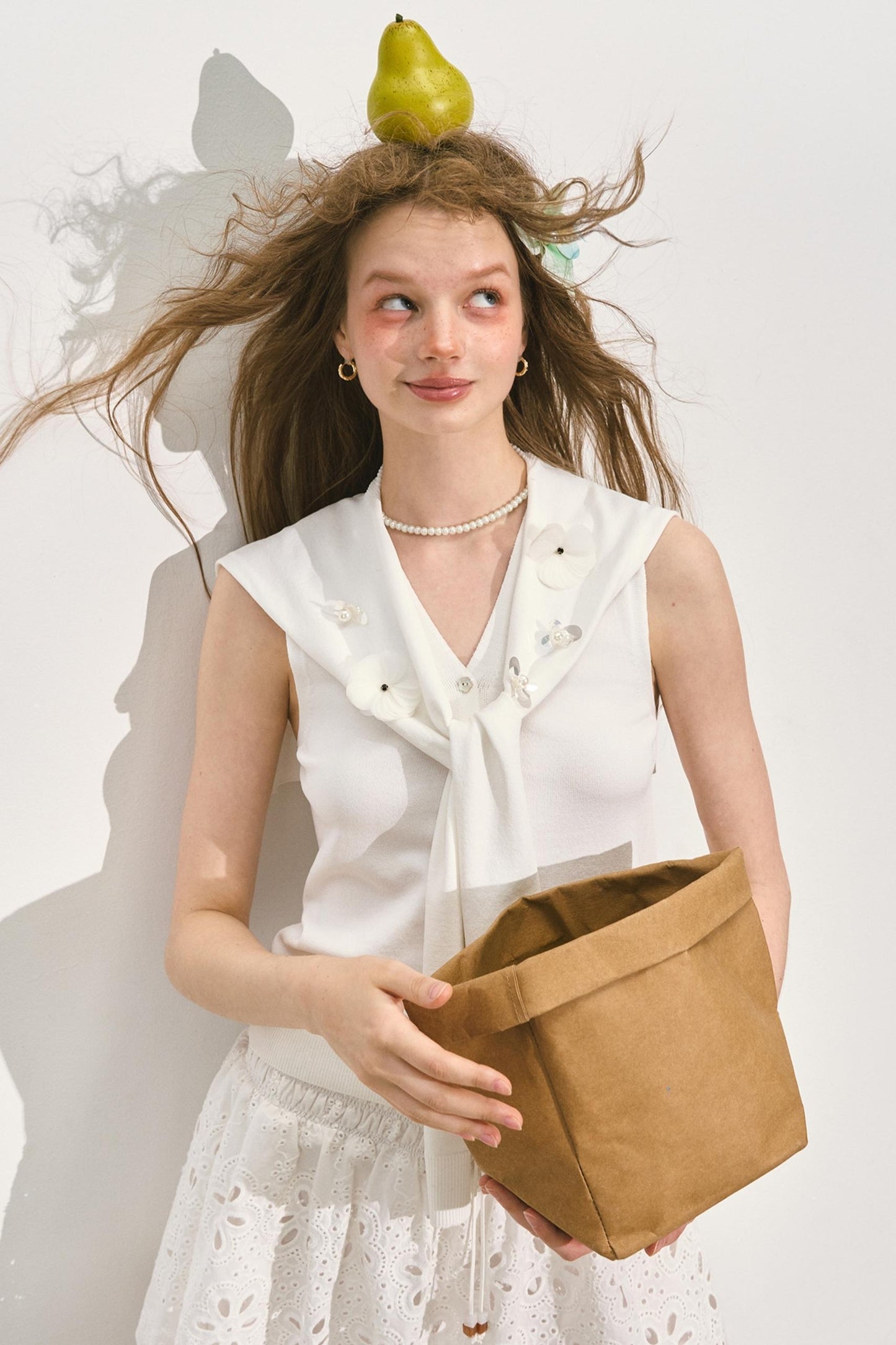 Summer Navy Shawl Vest