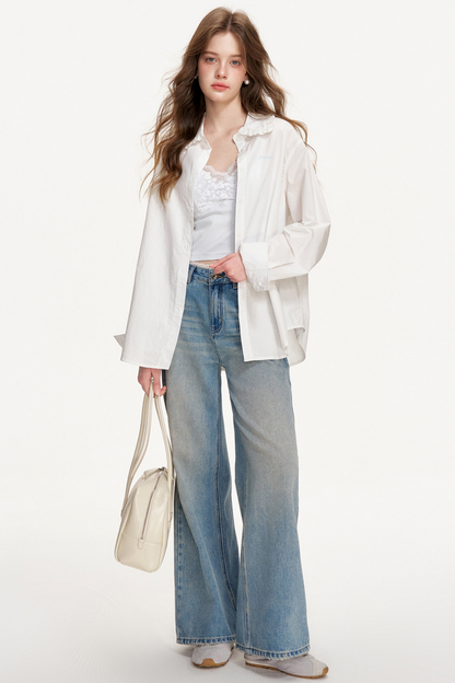 Romantic Lace Patchwork Jeans