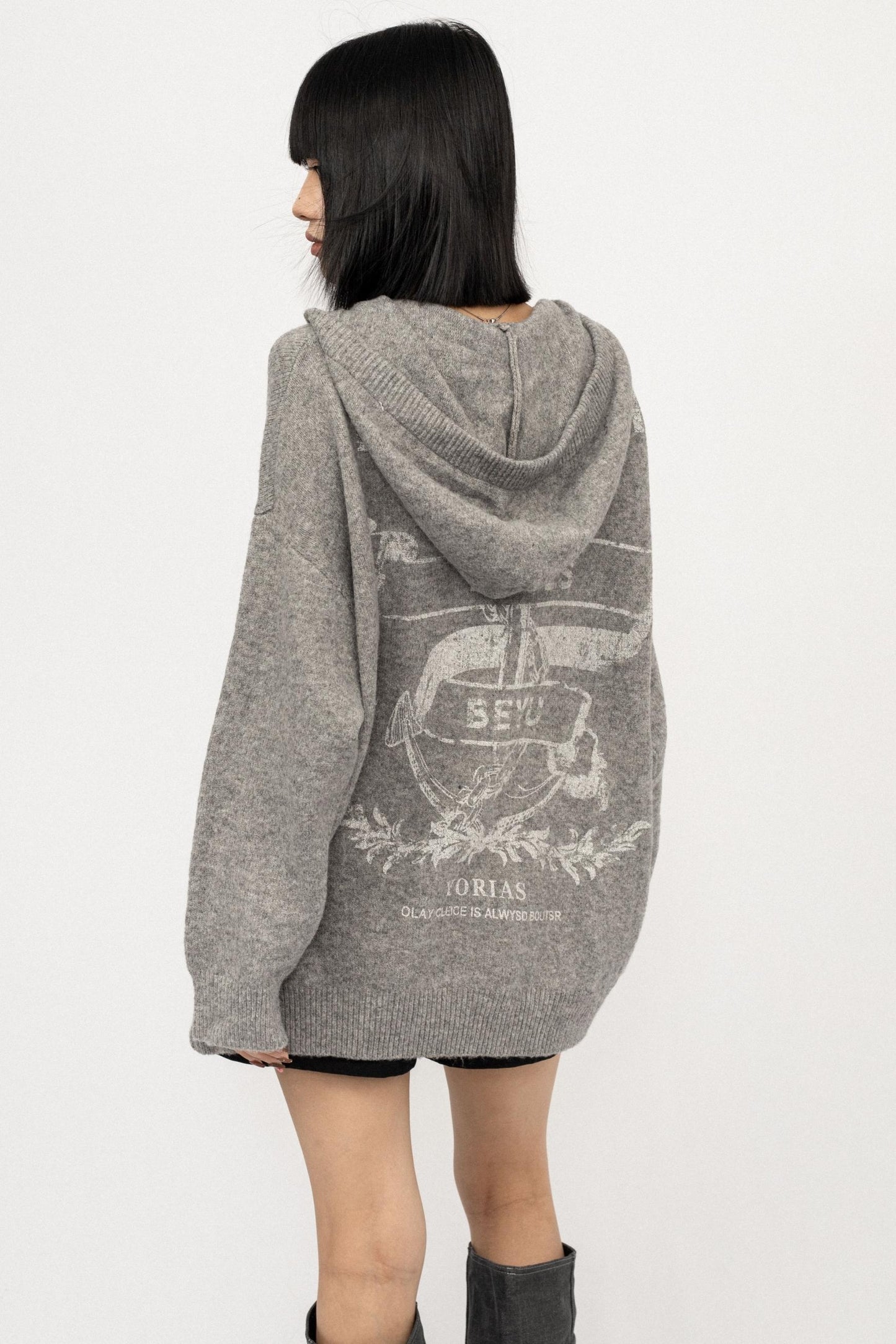 Autumn Hooded Baggy Top