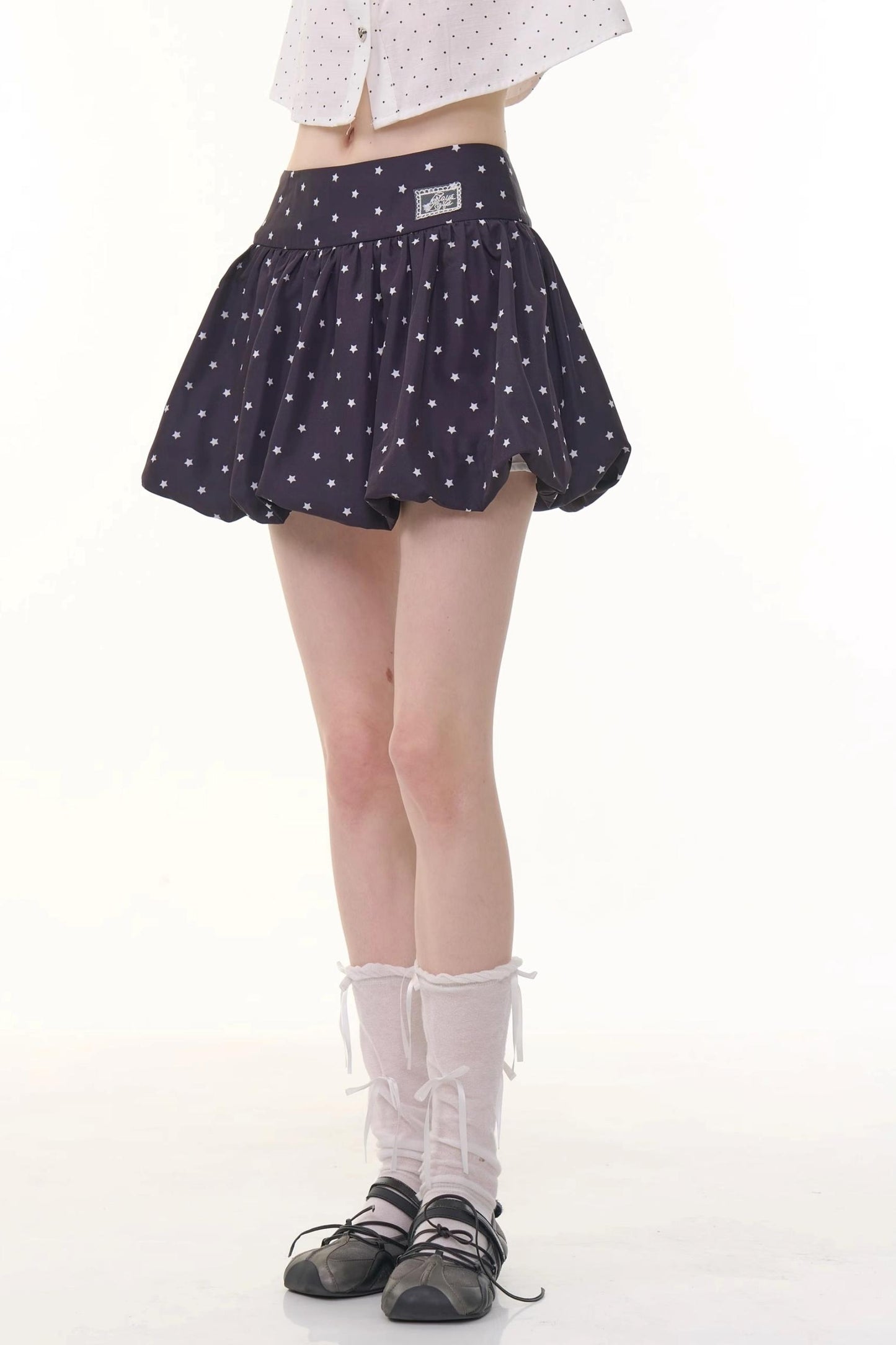 Polka Dot A-Line Skirt