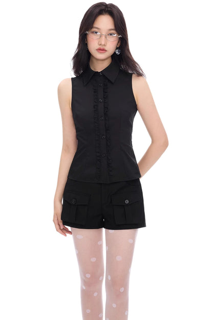 Bamboo A-Line Work Shorts