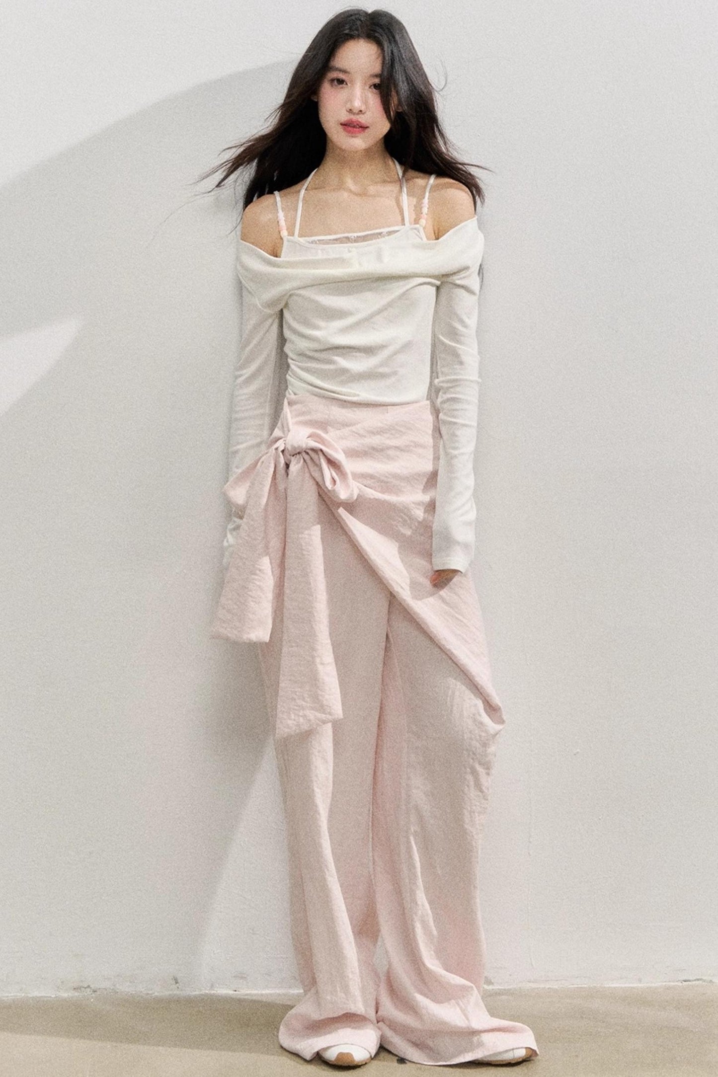 Pink Comfort Apron Pants